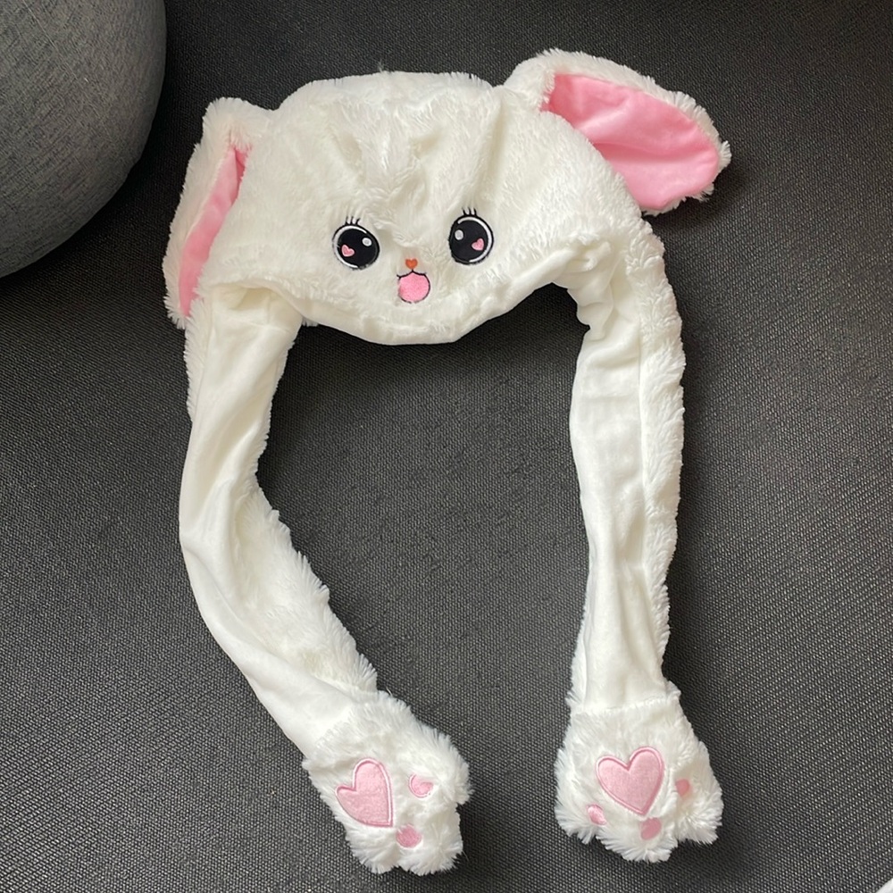 White Bunny Beanie